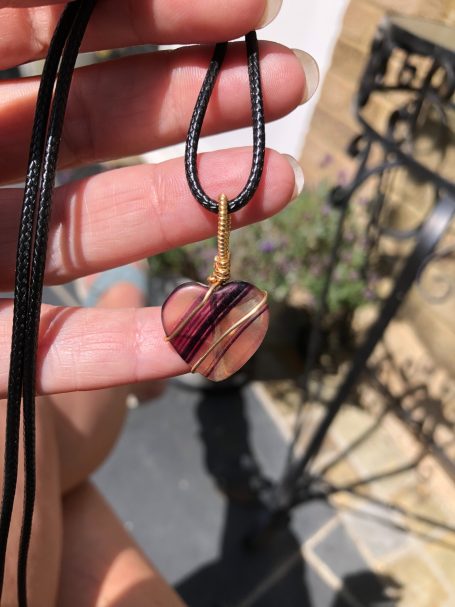 Fluorite Heart Pendant